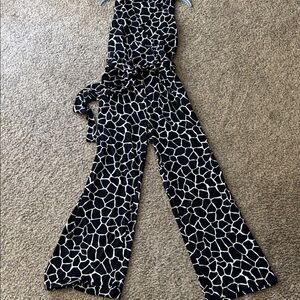 INC International Concepts Giraffe Print Jumpsuit